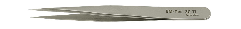 EM-Tec high precision titanium tweezers